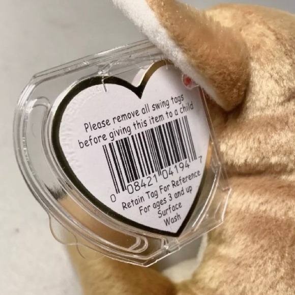 *WHISPER spotted Deer Fawn, Ty Beanie Babies,Hangtag attached,Tag Errors,Vintage - Picture 8 of 10